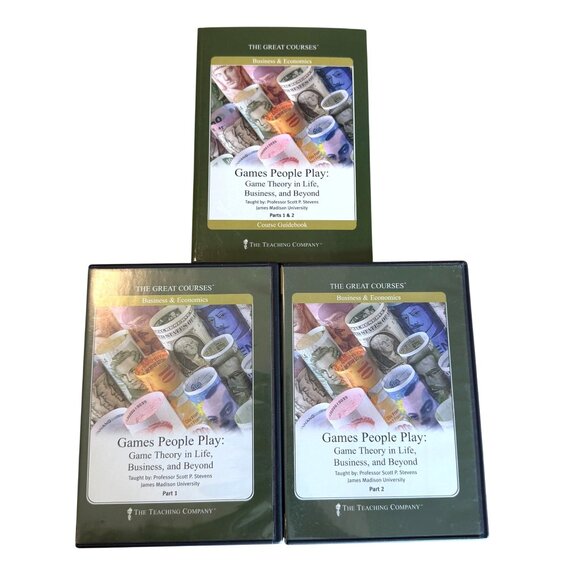 The Great Courses Other - Great Courses Games People Play Game Theory Life Business Beyond DVDs Guidebook